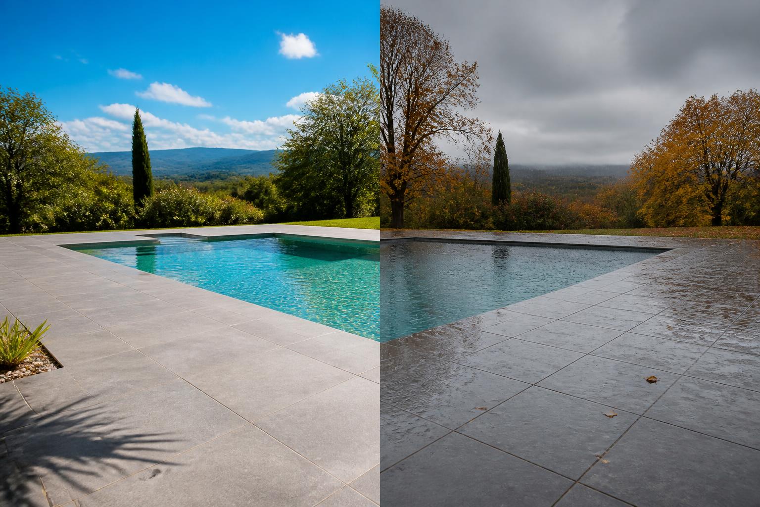 découvrez pourquoi le carrelage gris est le choix parfait pour votre piscine, offrant résistance, élégance et facilité d'entretien pour surmonter les défis des saisons en toute sérénité.