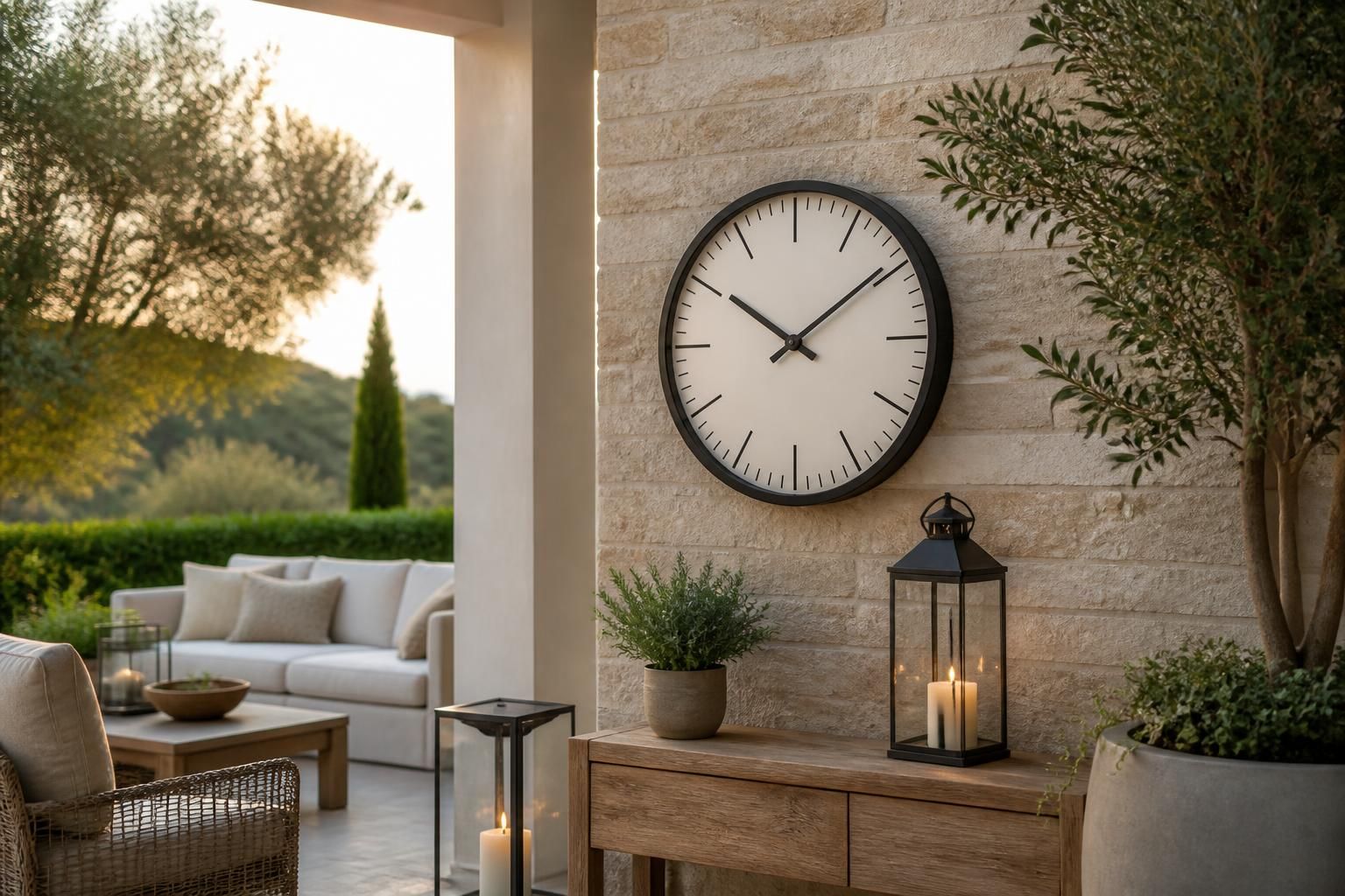 découvrez comment intégrer une horloge murale dans votre décor extérieur pour allier esthétique et praticité, en ajoutant une touche de style tout en gardant le temps à portée de main.