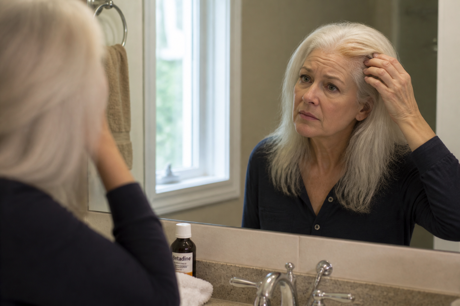 Bétadine sur les cheveux blancs : mythe ou réalité ?