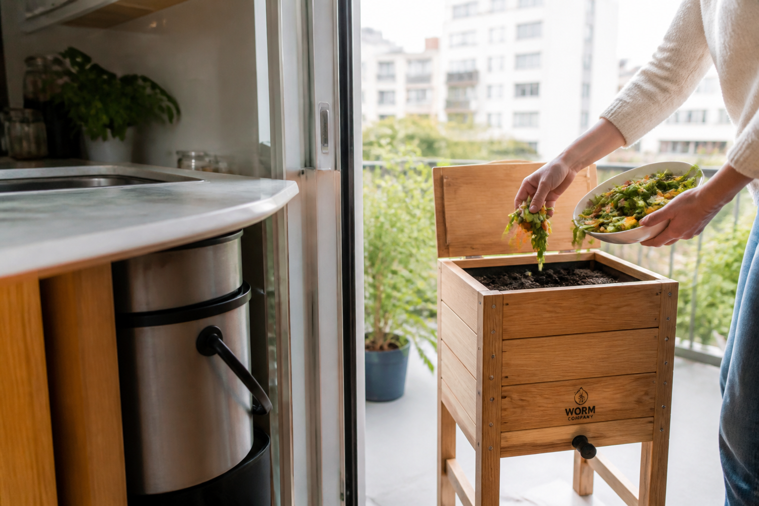Composteur en appartement : solutions propres et erreurs à éviter