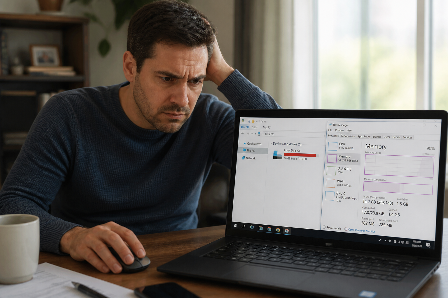 Ordinateur lent : causes fréquentes et actions simples à tester