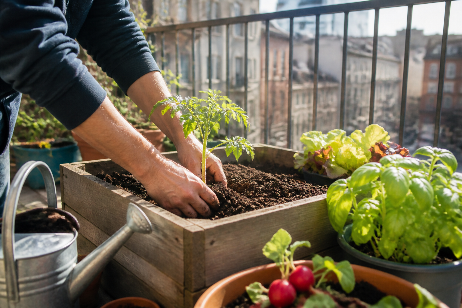 Potager sur balcon : les étapes pour débuter sans jardin